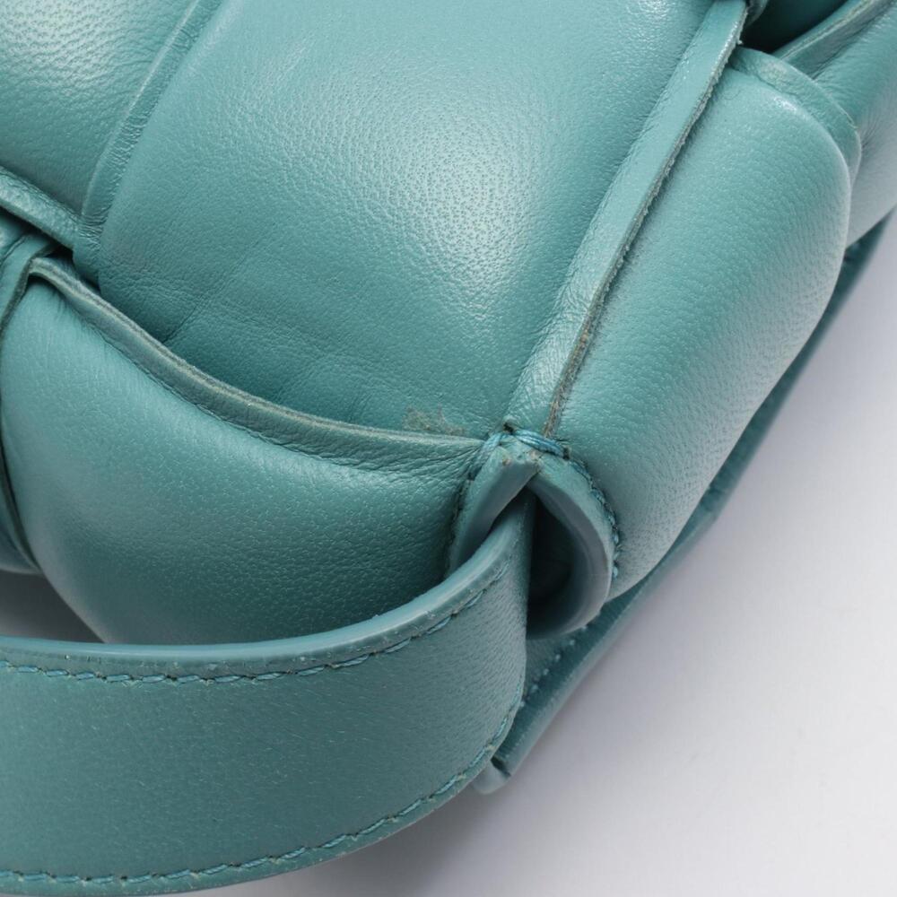 BOTTEGA VENETA Blue Leather Intrecciato Shoulder Bag - Picture 6 of 8